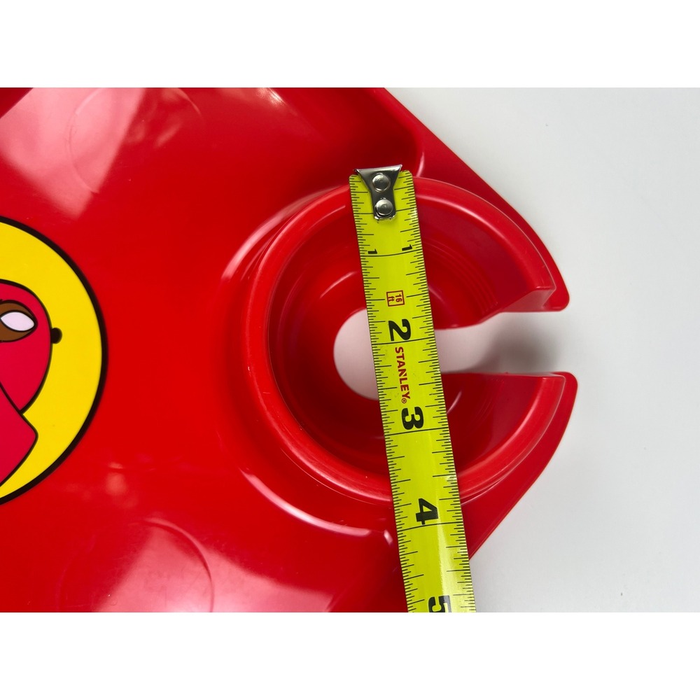 Buccees Red Snack Tray Cup Holder Beaver Logo - Picture 4 of 5